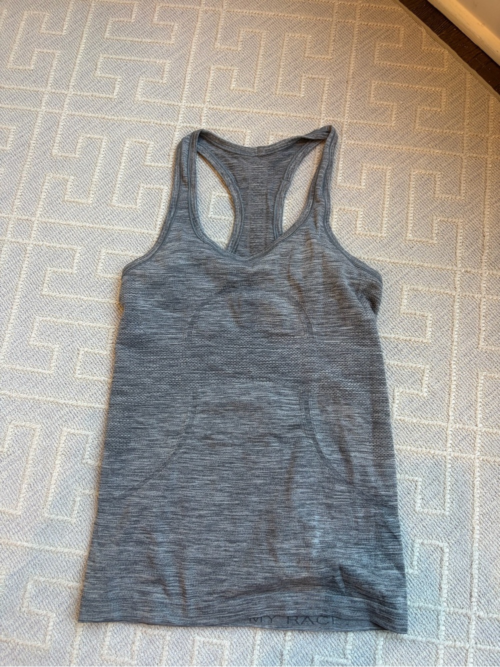 lululemon athletica Gray Heather Racerback Tank